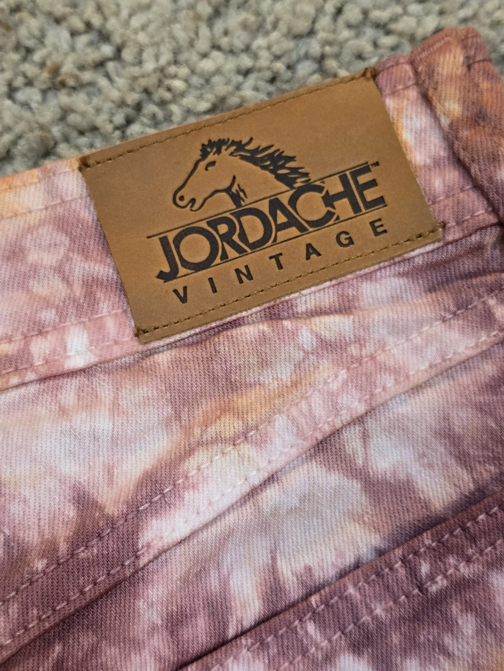 NWT Jordache Vintage Chloe High Rise Tie Dye Denim Shorts Size 27 ☀️